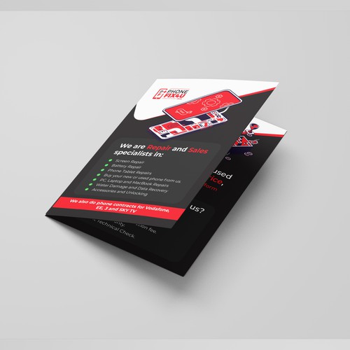 Leaflet for a Tech company Design by DemokooDesign