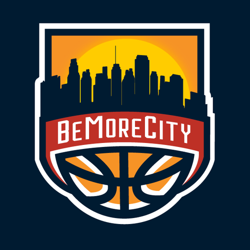 Basketball Logo for Team 'BeMoreCity' - Your Winning Logo Featured on Major Sports Network Design by JDRA™