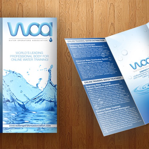 Create the next brochure design for Water Operators Association Design by isuk