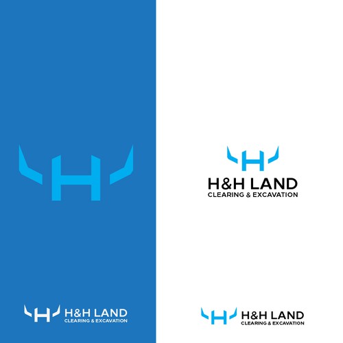 LOGO AND LETTER HEAD FOR H&H LAND CLEARING AND EXEXCAVATION Design réalisé par dellfi ©