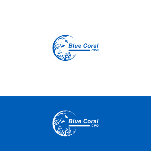 Blue Coral CPQ logo design contest. Will stay active and provide feedback. Design by rexiuz