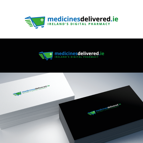 logo for online pharmacy medicinesdelivered.ie Design by design by NIKA