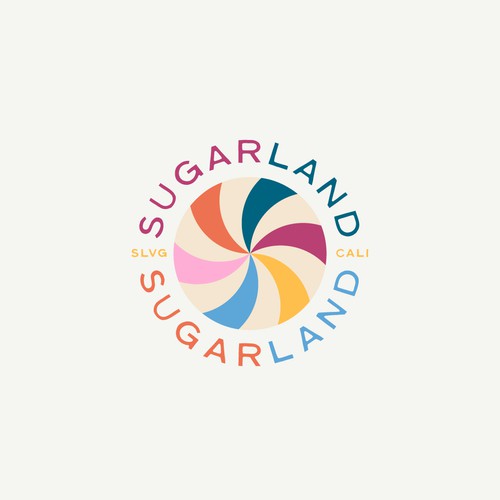 "Sugarland - Hipster Moody Candy Store" winning Logo design