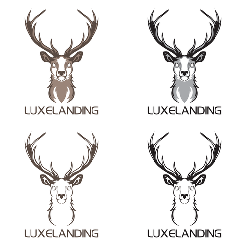 Brand Logo of Simple Design of a Stag (Male Deer) Head Design by SlakiGraphics