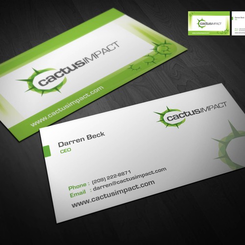 Business Card for Cactus Impact Ontwerp door relawan