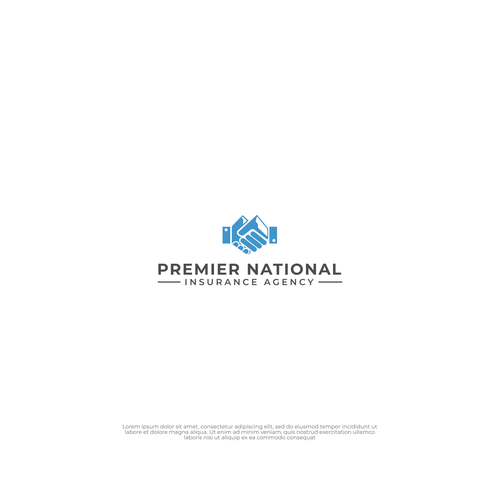 Handshake and/or Mountain Logo for Premier National Insurance Agency Design by YogiE_