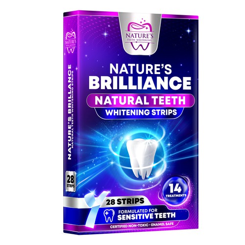 Natural Design Needed for Nature's Brilliance Whitening Strips Design by rembrandtjurin