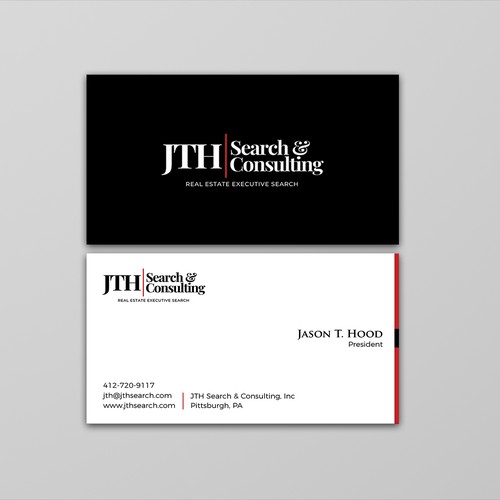 Business Card Design for Executive Search Firm Design by ™SF_Design™