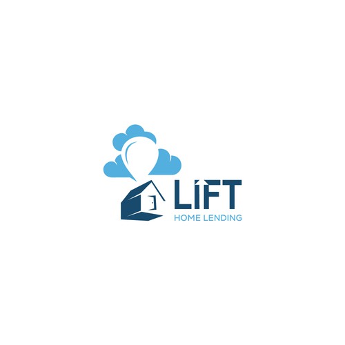 Lift Home Lending Logo Design by ArtByShahnaz™