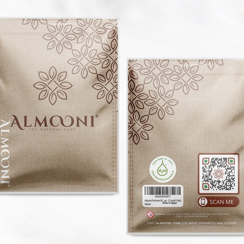 Design a simple yet elegant polybag packaging for our loofah brand Design by bcra