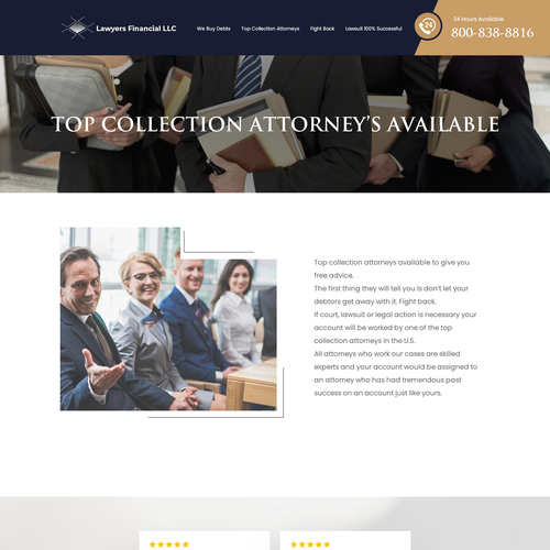 Debt Collection Website Design by Ilmash Network
