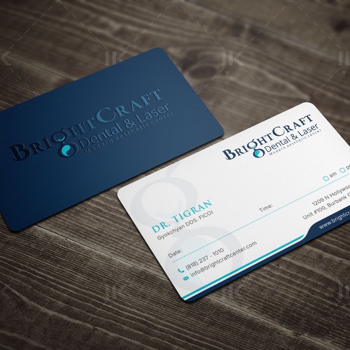 Modern Dental and Medical SPA business card Design réalisé par IK_Designs