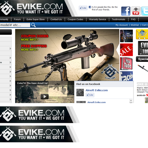 Banner Ad For Evike Com Banner Ad Contest 99designs