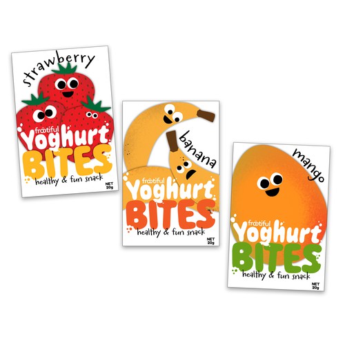 DESIGN PACKAGING FOR CHILDREN SNACK  - FUN, STAND OUT, MODERN Design by dweikert