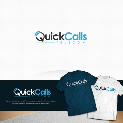 Quick Call needs Quick Logos. Create a powerful logo for a new telecom. Design by Glanyl17™