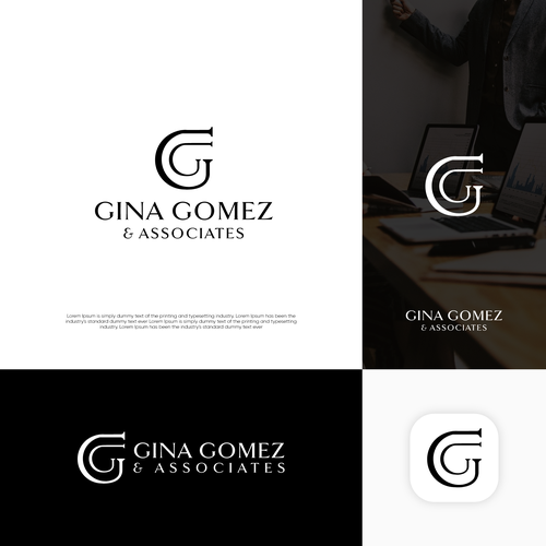 Iconic + high end monogram + text logo Design by LightningMcQueen™