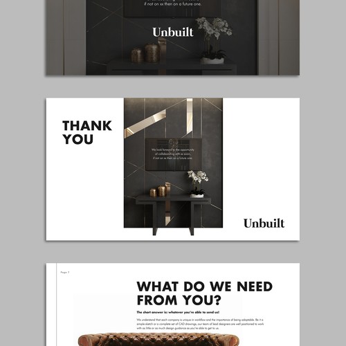 Powerpoint presentation for 3D visualisation company Design by velvetmade