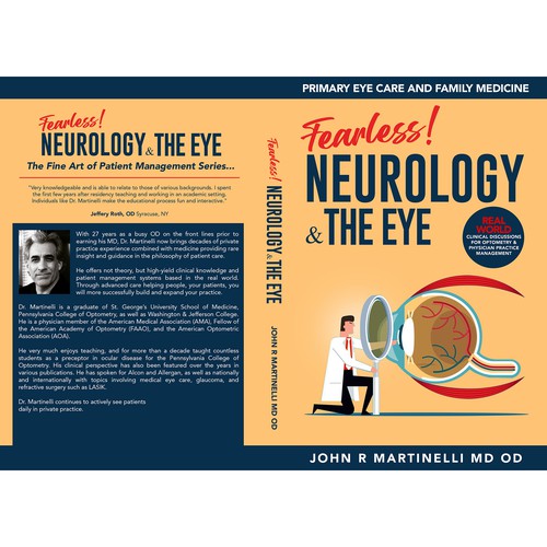 Medical Cover about Neurology & The Eye/Vision in a bold yet engaging style for a new educational series for physicians. Design by Aaniyah.ahmed