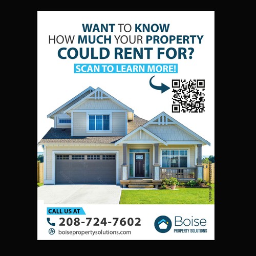 Create an Eye-Catching 1/4 Page Ad for a Leading Property Management Company! Design by Saqi.KTS