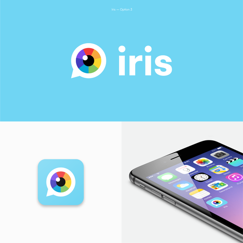 Logo for Iris, the decentralized alternative to social media giants Design by Alex Pi