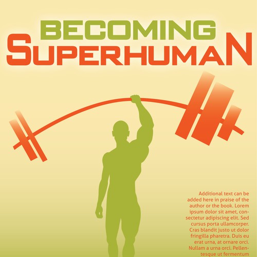 "Becoming Superhuman" Book Cover Design por Sohan Khalsa Creative