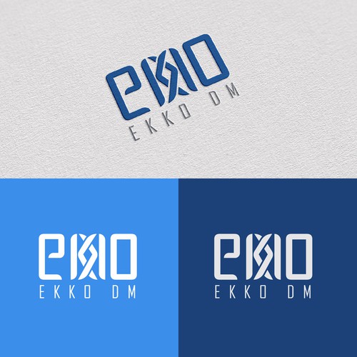 SIMPLE LOGO - ekko Letters then dm after Design by DotBezier