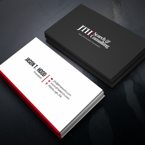 Business Card Design for Executive Search Firm Design by Xclusive16