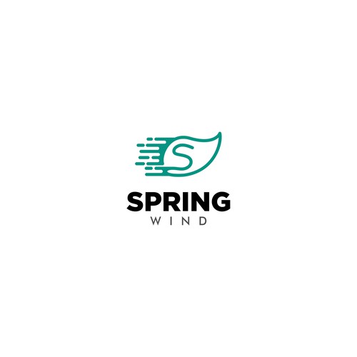 Spring Wind Logo Réalisé par Rusmin05