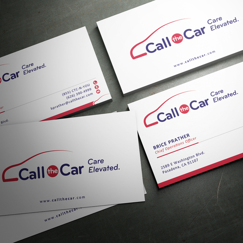 business card for Call the Car Design by sashadesigns