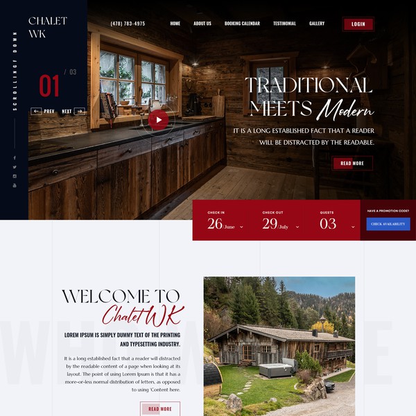 Chalet WK Website Design
