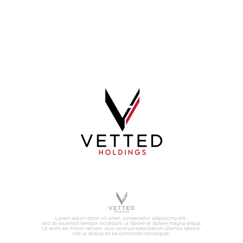 Vetted Holdings New Logo Design by F4 491 LE