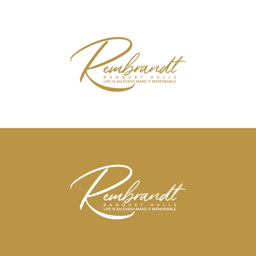 Visually appealing modern logo/font face for our contemporary industrial banquet hall Réalisé par UMI.HAMASAH