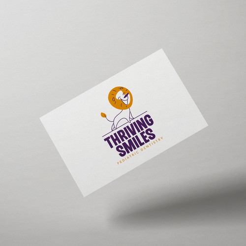 Looking for a modern, edgy, colorful pediatric dental logo that incorporates a lion. Professional yet fun. Does this exi Design by DaliaKK