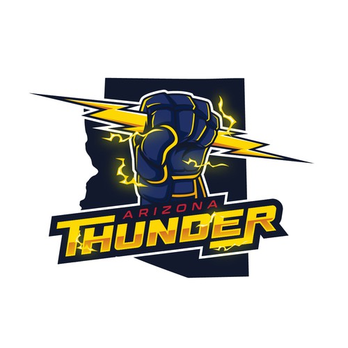 Arizona Thunder Ice Hockey Design by Gr8 ART