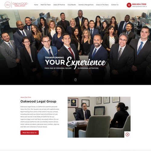 Car Accident Lawyer Landing Page, Mini Site Design von pixelwebplanet