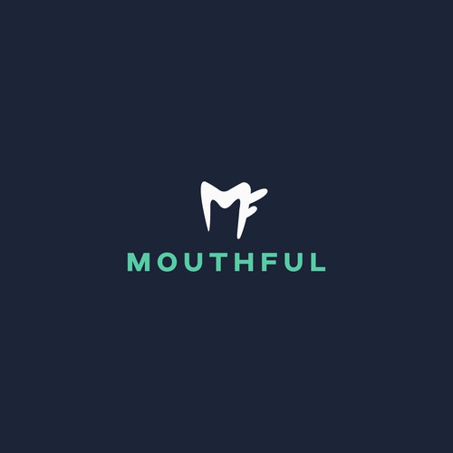 Strong, spunky yet clean logo for mouthful Design by Startline Strategies