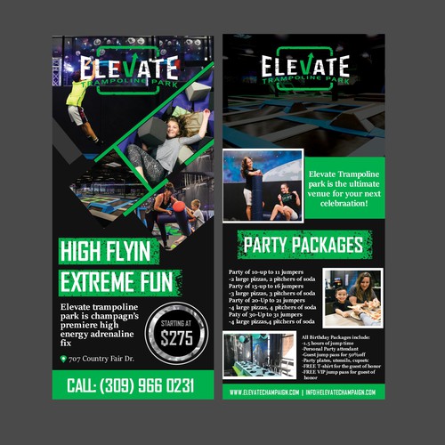 Rack Card For Trampoline Park Postcard Flyer Or Print Contest 99designs