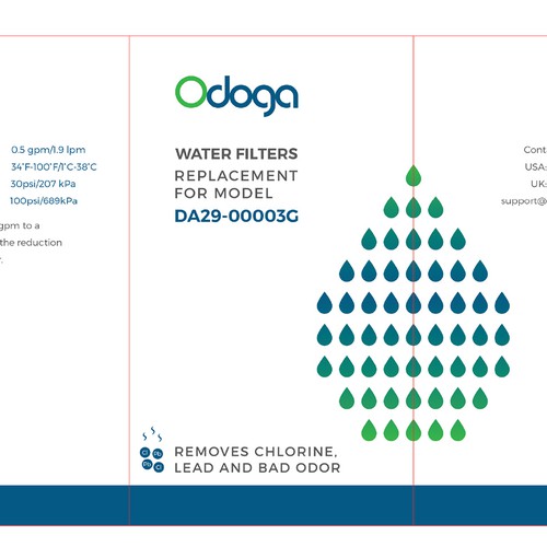 Looking for modern & luxurious redesign of water filter packaging Design by awakin