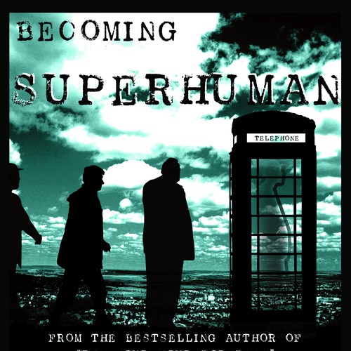 "Becoming Superhuman" Book Cover Diseño de joenation2