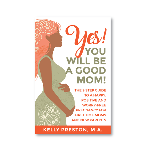 Design an ebook cover to reflect the beauty of pregnancy, and get rid of the new mom's fears. Design by romy