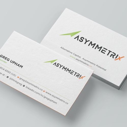 Design a cool, edgey but sophisticated business card for an alternative investment firm. Design von prosenjit_P