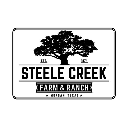 Classic Texas Ranch Logo that will adorn gates throughout farm Design réalisé par Prosperus