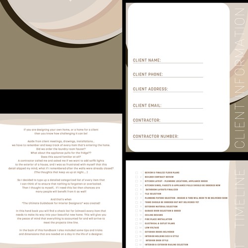 design a layout for a planner Design by hlnd