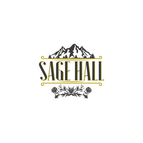 Sage Hall - Country Swing Dance & Wedding Venue Logo Design réalisé par Mararti