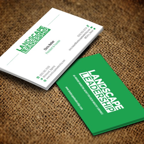 New BUSINESS CARD needed for Landscape Leadership--an inbound marketing agency Design von pecas™