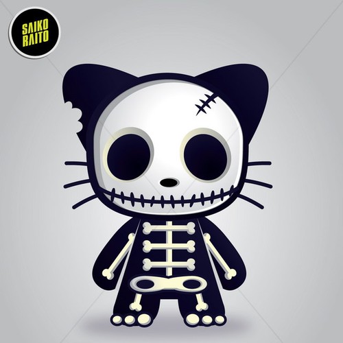 design for Skullo Kitty Ontwerp door saiko-raito