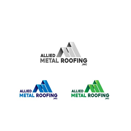 Allied Metal  Roofing logo Design by Khane29