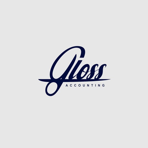 Logo for Gloss Accounting Design by rekah.studio