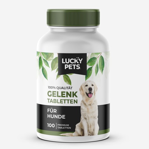 Modern label design for high quality joint tablets for dogs Design by Manthanshah