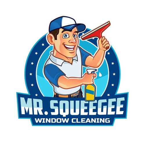 I need a playful logo for my business Mr. Squeegee Design réalisé par GAGU